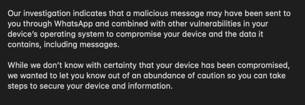WhatsApp, iOS