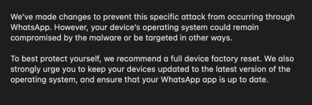 WhatsApp, iOS